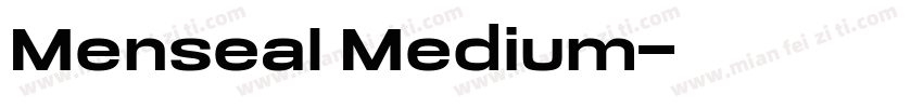 Menseal Medium字体转换